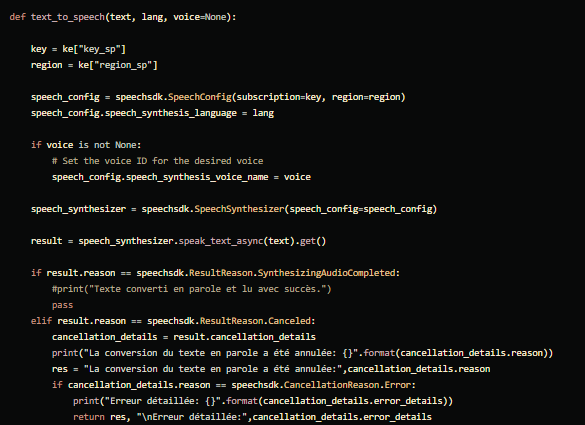 Text-to-Speech Azure